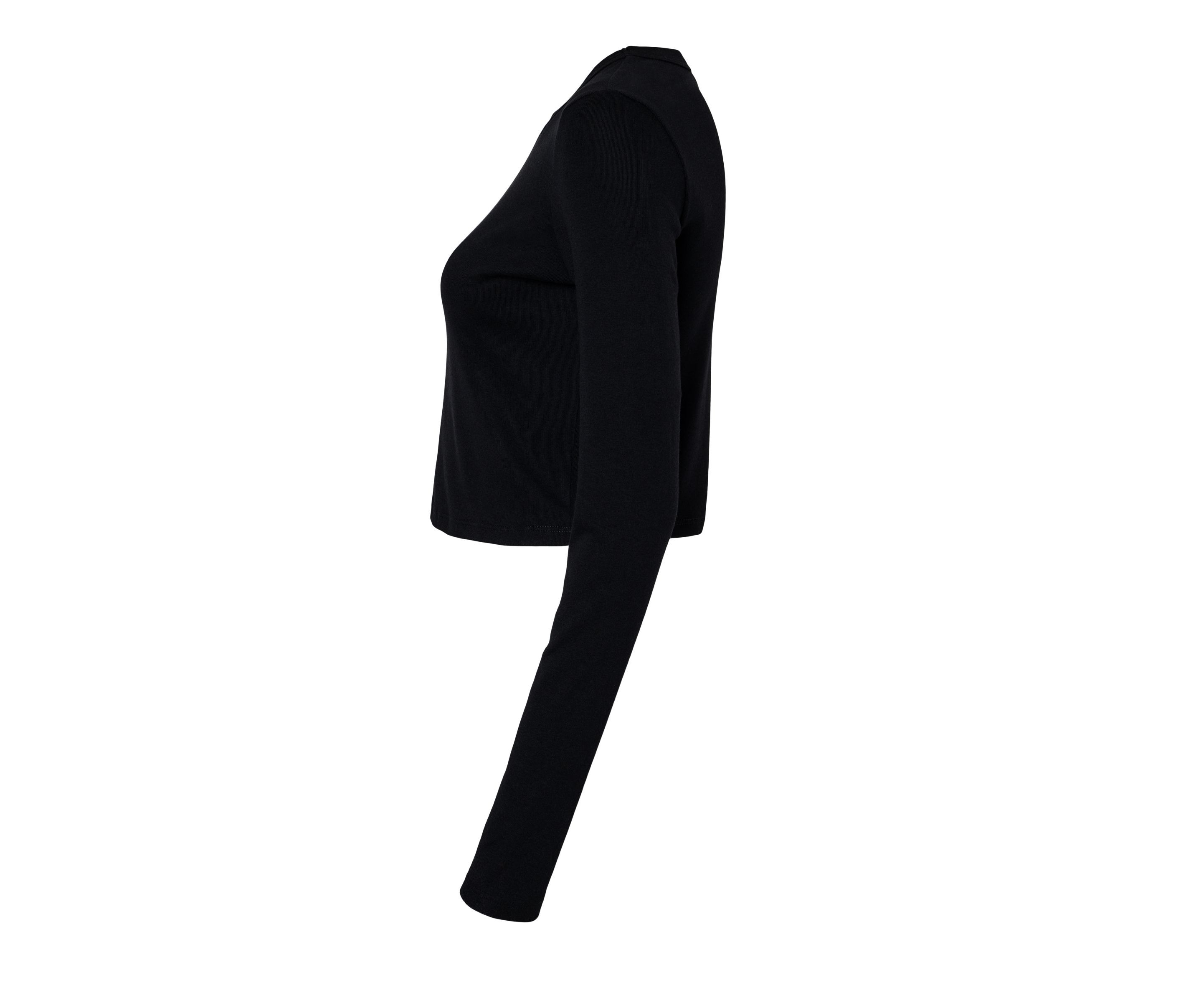 WOMEN'S MICRO RIB LONG SLEEVE BABY TEE
