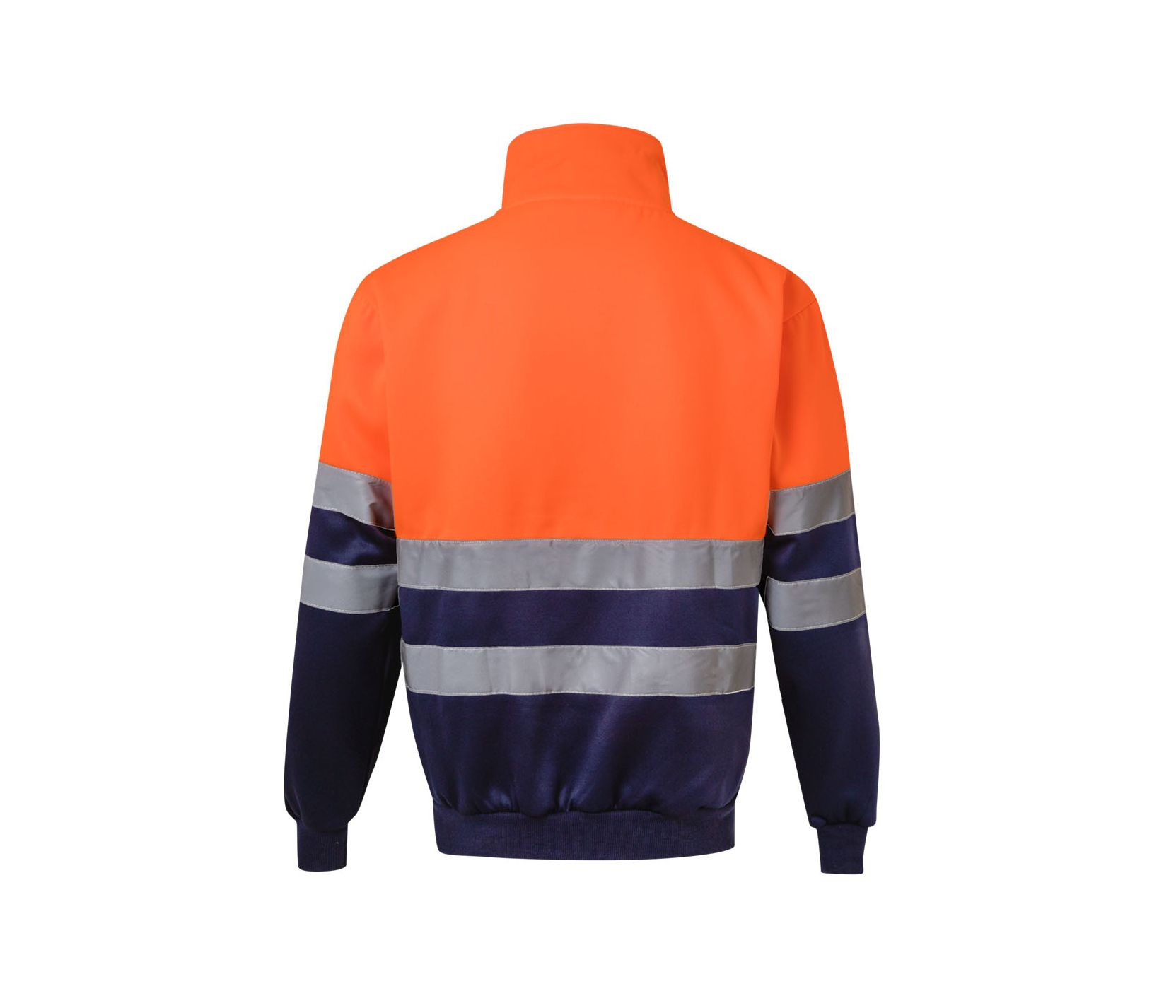 SWEAT BICOLORE DEMI-ZIPPÉ